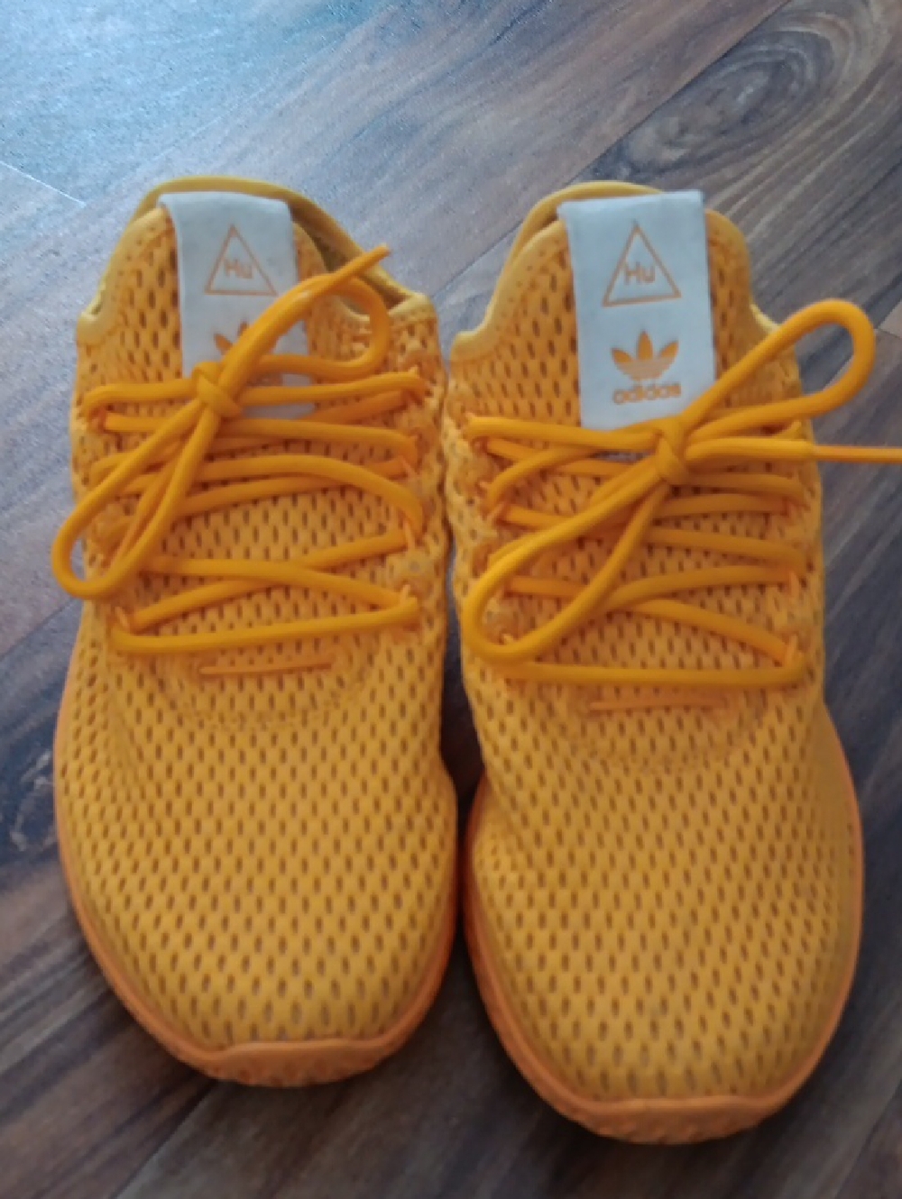 adidas × Pharrell X Tennis Hu Solid Gold Sneakers